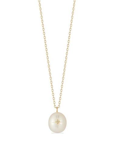 Mateo collier en or 14ct à perle - Mateo - Modalova