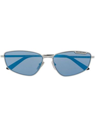 Lunettes de soleil rectangulaires à logo gravé - Balenciaga Eyewear - Modalova