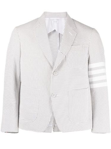 Blazer boutonné à rayures - Thom Browne - Modalova