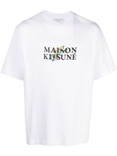 T-shirt en coton à logo imprimé - Maison Kitsuné - Modalova