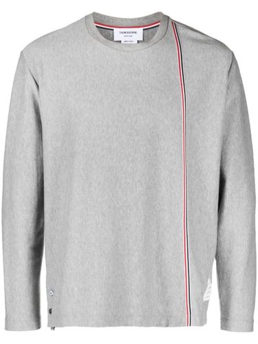 T-shirt à bande tricolore - Thom Browne - Modalova