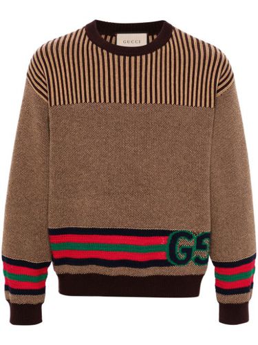 Gucci pull à logo GG - Marron - Gucci - Modalova