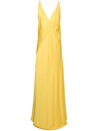 Robe satinée à col v - Lethicia Bronstein - Modalova