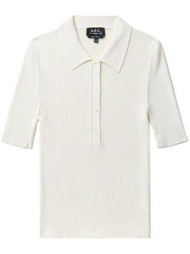 A.P.C. polo Danae en coton - Blanc - A.P.C. - Modalova