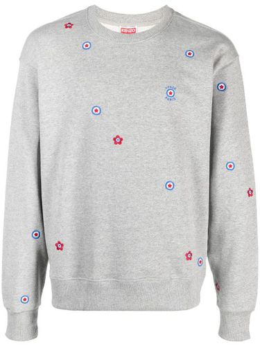 Sweat en coton à fleurs brodées - Kenzo - Modalova