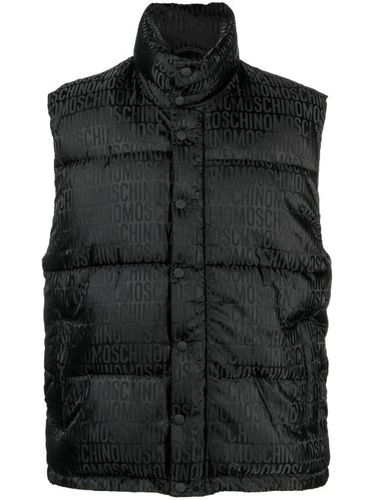 Gilet matelassé à motif monogrammé - Moschino - Modalova