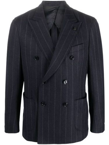 Blazer rayé à boutonnière croisée - Lardini - Modalova