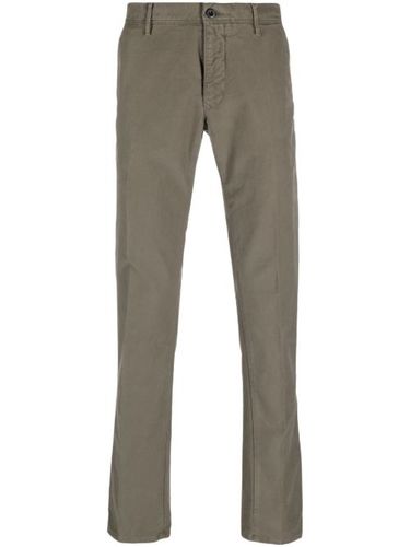 Pantalon droit à logo brodé - Incotex - Modalova
