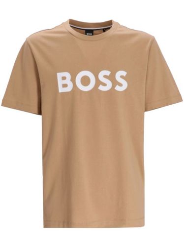 T-shirt en coton à logo imprimé - BOSS - Modalova