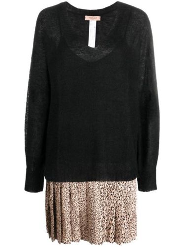 TWINSET robe courte à col v - Noir - TWINSET - Modalova