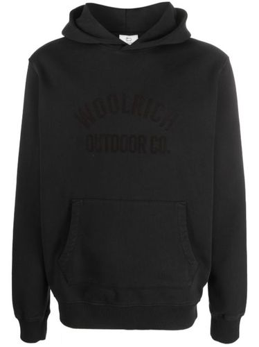 Hoodie en coton à logo en relief - Woolrich - Modalova