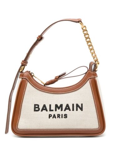 Sac porté épaule à logo imprimé - Balmain - Modalova