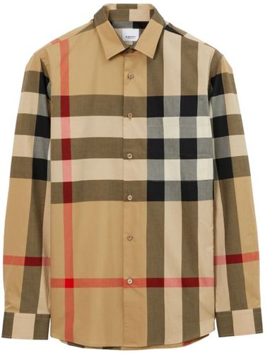 T-shirt en coton à carreaux - Burberry - Modalova