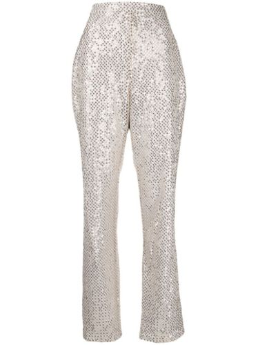 Pantalon droit à ornements de sequins - Saiid Kobeisy - Modalova