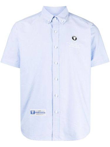 Chemise en coton à logo brodé - AAPE BY *A BATHING APE® - Modalova