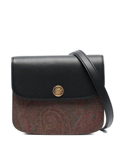 Sac à bandoulière en cuir à motif cachemire - ETRO - Modalova