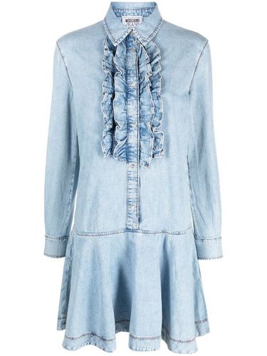 Robe en jean à volants - MOSCHINO JEANS - Modalova