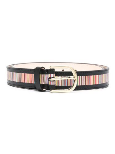 Ceinture en cuir à rayures - Paul Smith - Modalova