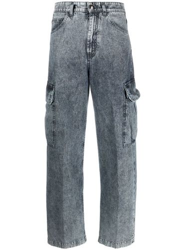 Jean cargo Lively-101 à taille haute - Moorer - Modalova
