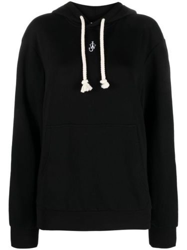 Hoodie en coton mélangé à broderies - JW Anderson - Modalova