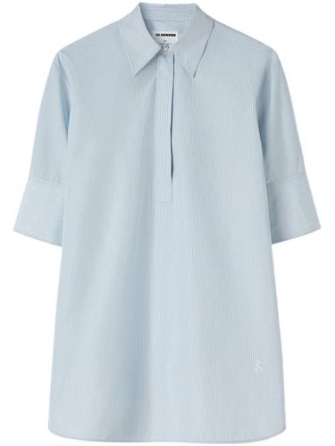 Chemise rayée en coton à manches mi-longues - Jil Sander - Modalova