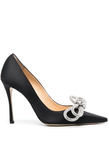 Escarpins Double Bow 95 mm en satin - MACH & MACH - Modalova