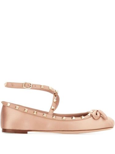 Ballerines en satin à ornements Rockstud - Valentino Garavani - Modalova