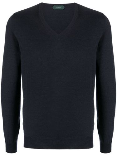 Pull nervuré à col v - Zanone - Modalova