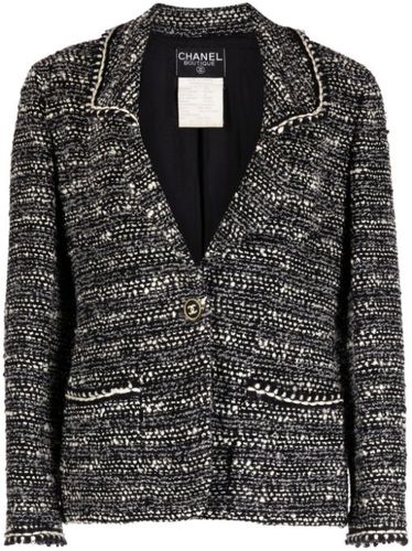 Veste en fil bouclé à simple boutonnage (1994) - CHANEL Pre-Owned - Modalova