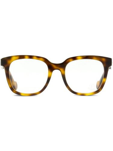 Lunettes de vue carrées à effet écailles de tortue - Moncler Eyewear - Modalova