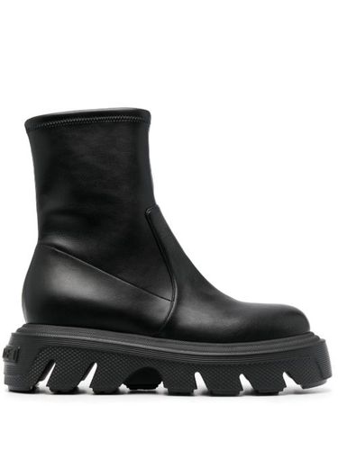Bottines en cuir à semelle épaisse - Casadei - Modalova