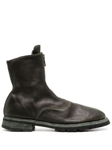 Bottines zippées en cuir - Guidi - Modalova