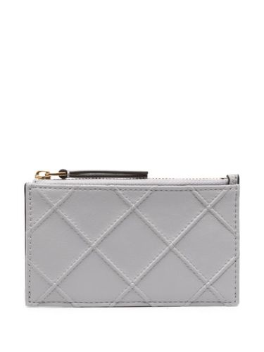 Portefeuille en cuir à matelassage losanges - Tory Burch - Modalova