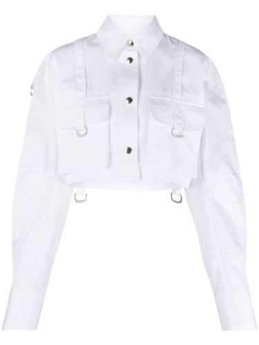 Chemise en coton Co Cargo à coupe crop - Off-White - Modalova