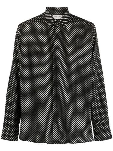 Chemise en soie à pois - Saint Laurent - Modalova