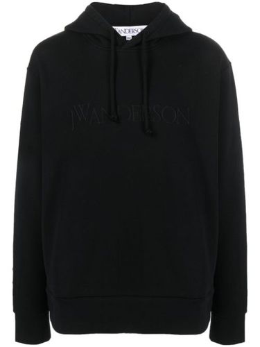 Hoodie en coton à logo brodé - JW Anderson - Modalova