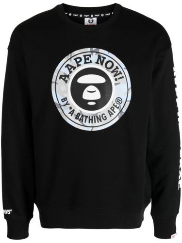 Sweat à logo imprimé - AAPE BY *A BATHING APE® - Modalova