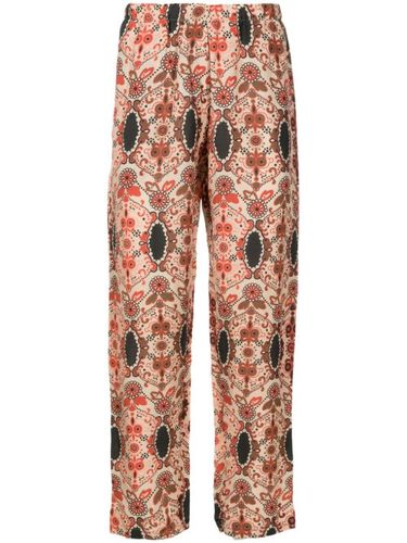 Pantalon droit à imprimé graphique - Amir Slama - Modalova