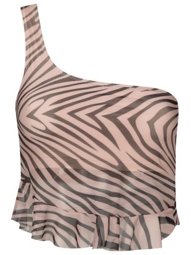 Haut asymétrique à motif animalier - Amir Slama - Modalova