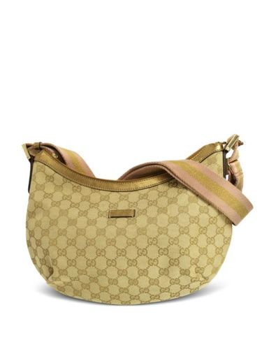 Sac porté épaule zippé en toile GG (1990-2000) - Gucci Pre-Owned - Modalova