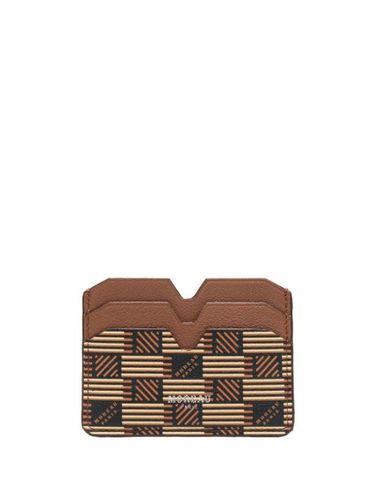 Portefeuille en cuir à motif monogrammé - Moreau - Modalova