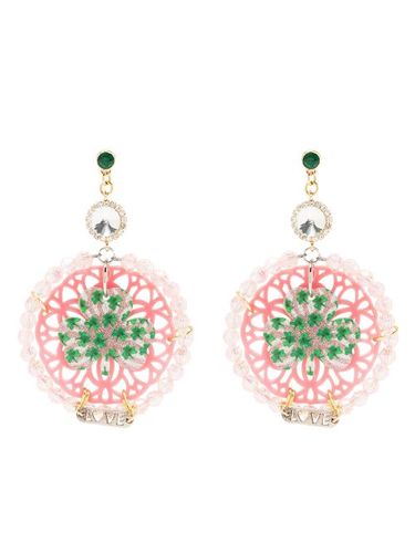 Boucles d'oreille à design trèfle - Amir Slama - Modalova