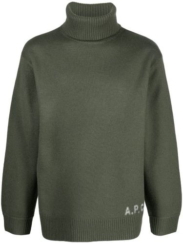 Pull en laine Edward à logo intarsia - A.P.C. - Modalova