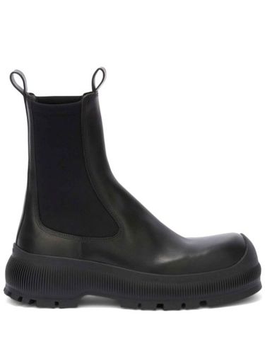 Bottines en cuir à logo embossé - Jil Sander - Modalova