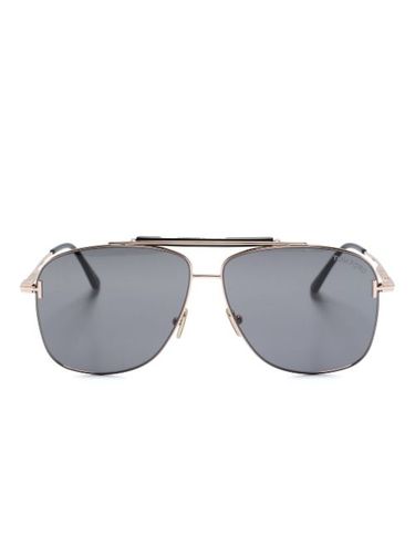 Lunettes de soleil teintées à monture pilote - TOM FORD Eyewear - Modalova