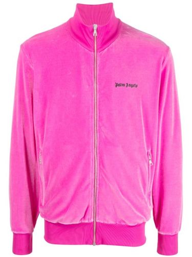 Veste bomber en velours à logo brodé - Palm Angels - Modalova