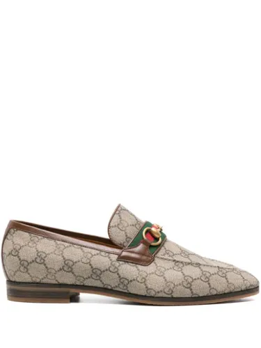 Mocassins en toile à mors en métal - Gucci - Modalova