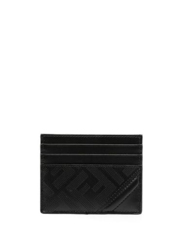 Porte-cartes en cuir à logo embossé - FENDI - Modalova