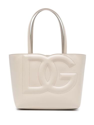 Petit sac cabas en cuir à logo DG - Dolce & Gabbana - Modalova