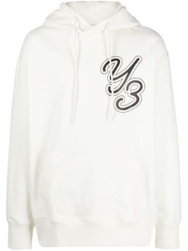 Hoodie en coton biologique à logo imprimé - Y-3 - Modalova